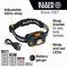 Rechargeable 2-Color LED Headlamp with Adjustable Strap